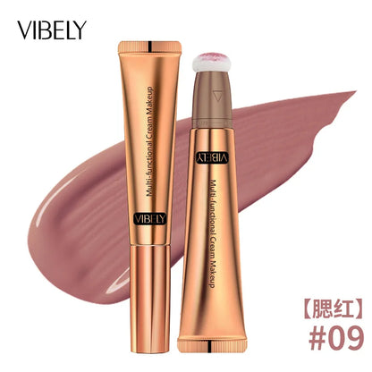 VIBELY High-gloss Concealer and Contouring Stick, brightening, three-dimensional, slimming face, Shadow Blush, multi-functional