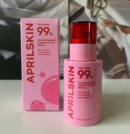 Pink TXA Purity 99% Microneedle Essence Facial Cleanser Toning Shot Serum Niacinamide Deep Cleaning APRILSKIN Korean Facial Skin