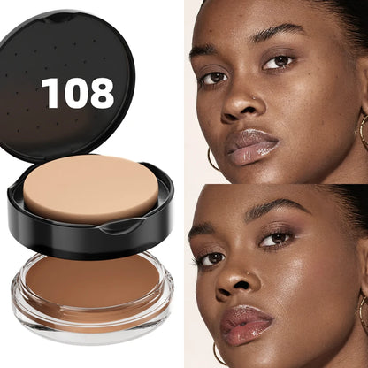 9-Color High Coverage 1pc Foundation Concealer Cover Anti Dark Circle Freckle Long Lasting Waterproof BB Cream Face Makeup Base