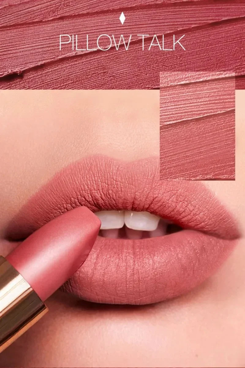 Charlotte Tilbury Shimmer Makeup Air Cushion Lip Gloss Small Gold Tube 7-color Lipstick Show Complexion Celebrity Same Makeup