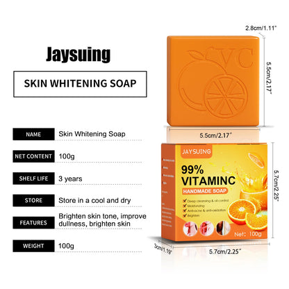 Vitamin C Handmade Soap Body Brightening Oil Control Smooth Soft Skin Moisturizing Exfoliating Anti Mite Facial Cleansing Soap