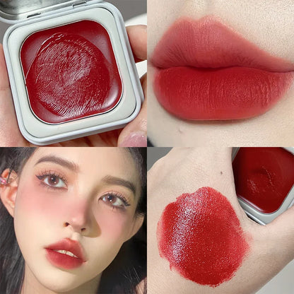 Multi-purpose Lipstick Blush Cream Waterproof Soft Moisturizing Lip Cheek Blush Tint Pigment Lasting Brightening Contour Makeup