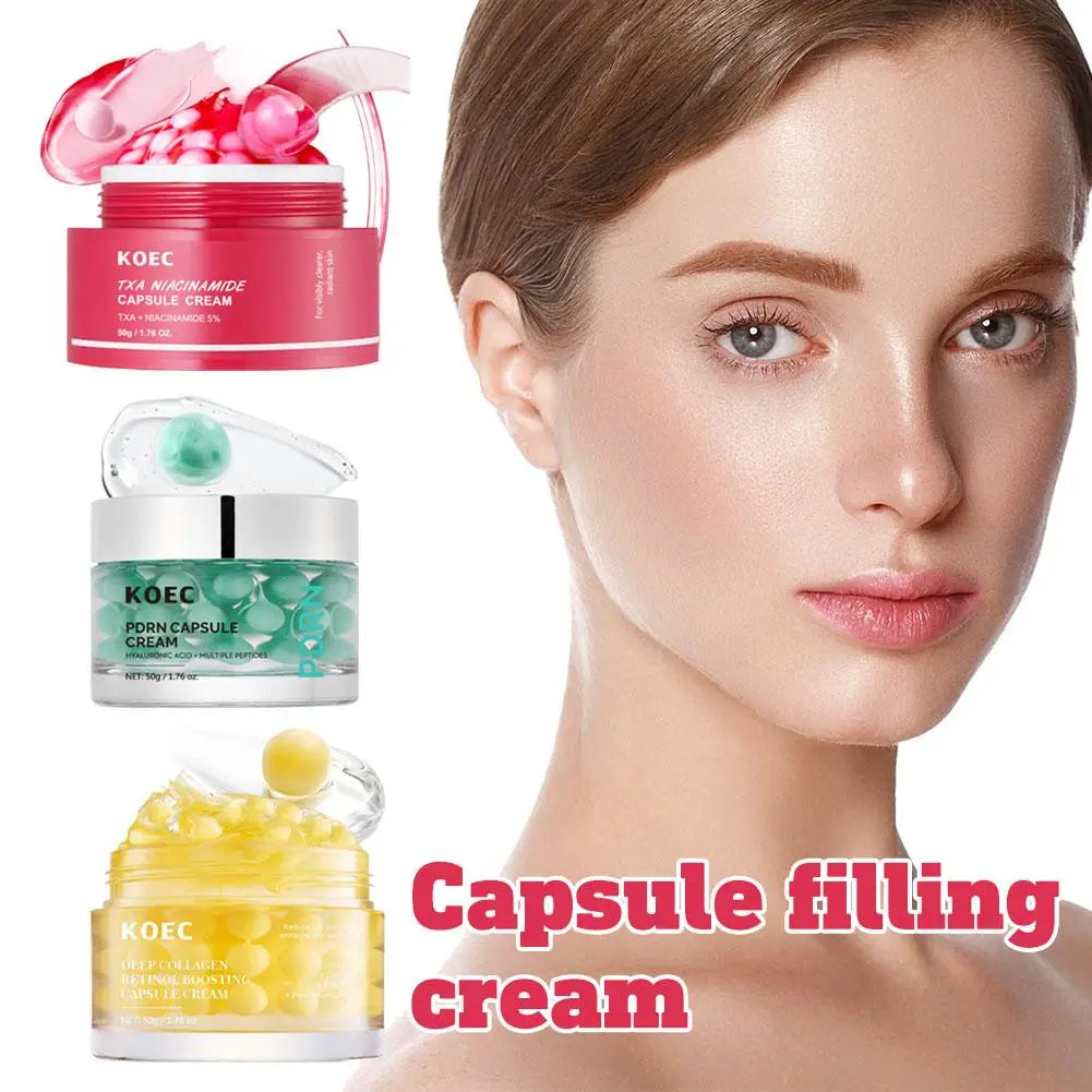 KOEC 5% Niacinamide Hydrolyzed Collagen Deep Hydrating Jelly Cream Moisturizer Plump Moisturizing And Nourishing Skin Care Cream