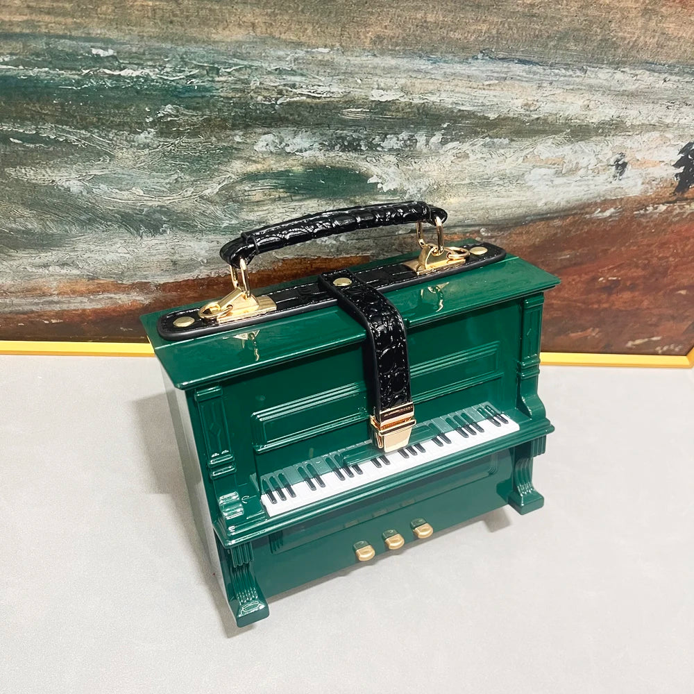 purses and handbags Luxury Designer crossbody shoulder bag For Women piano shape handmade bags Purse Messenger Bag banquet bag