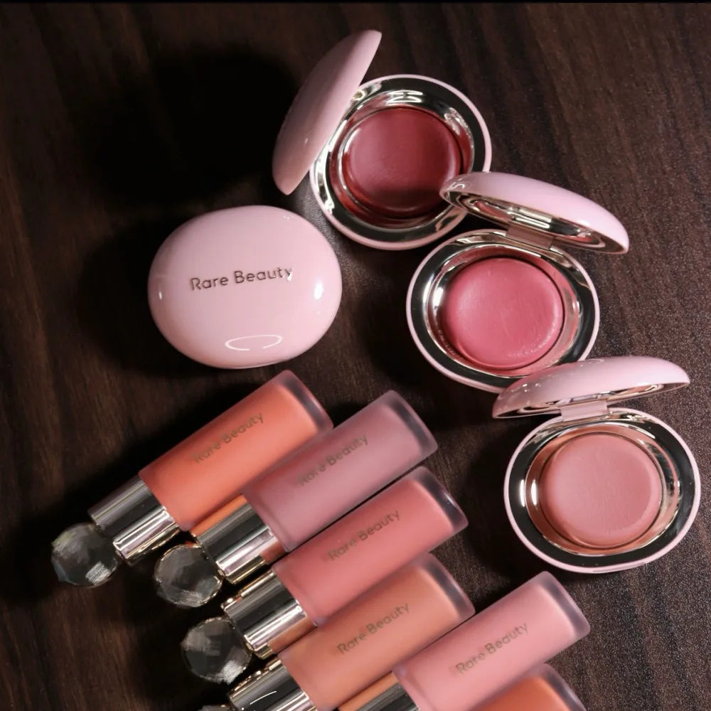 Hot Beauty Liquid Blush Lip Stain Enlighten Powder Portable Makeup Mirror Dual-use Waterproof Lip Glaze Brightening Smooth