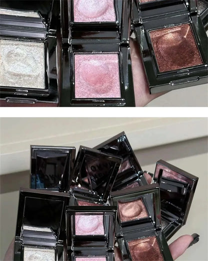 Diamond Monochrome Highlighter Eyeshadow Palette Chameleon Metallic Green Brighten Eye Shadow Fine Flash Eye Makeup Cosmetic