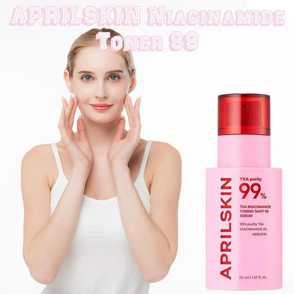 Pink TXA Purity 99% Microneedle Essence Facial Cleanser Toning Shot Serum Niacinamide Deep Cleaning APRILSKIN Korean Facial Skin