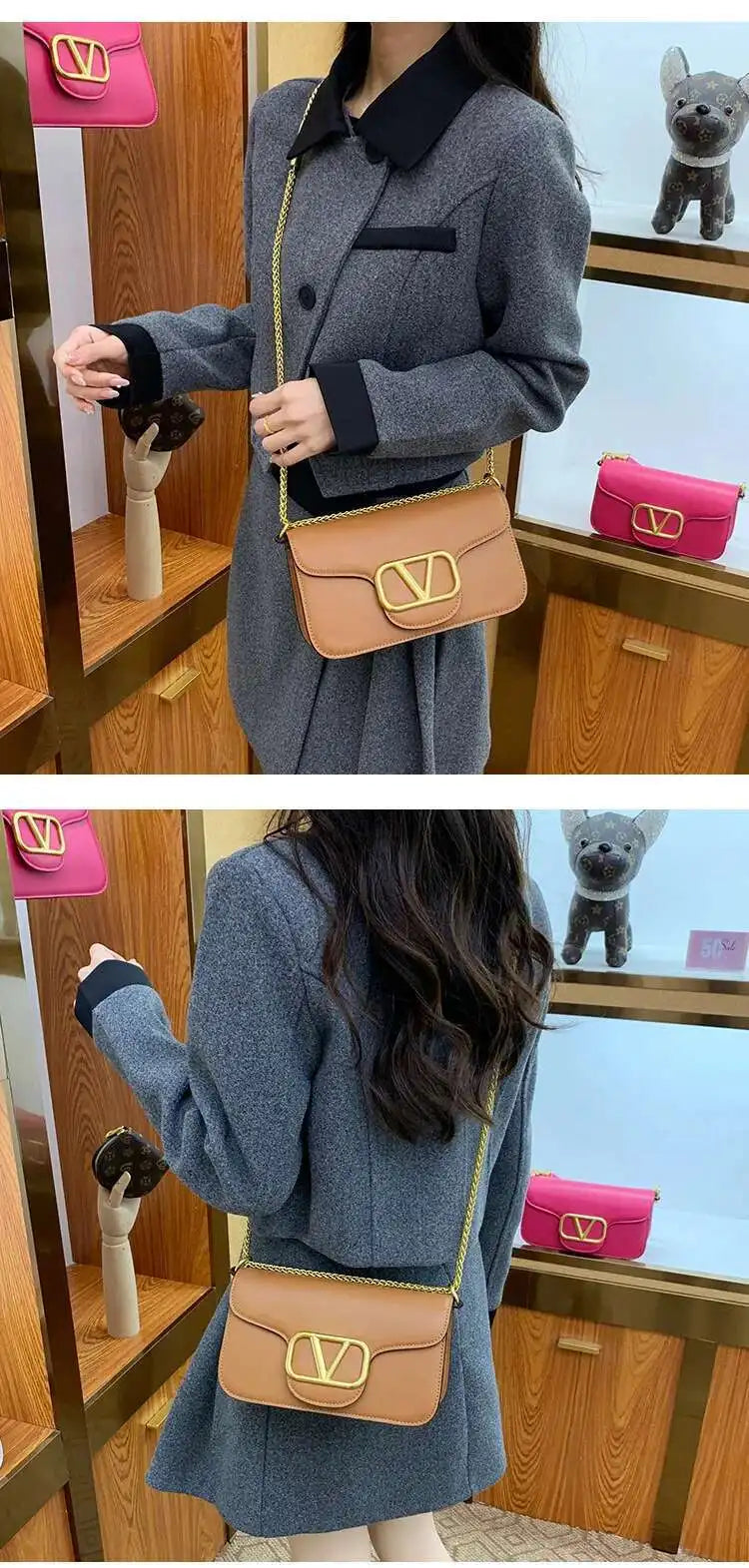 2025 New Underarm Women's Handbag Chain Shoulder Crossbody Bag Fashionable And Versatile High-quality Women's Bag Bolsa Feminina