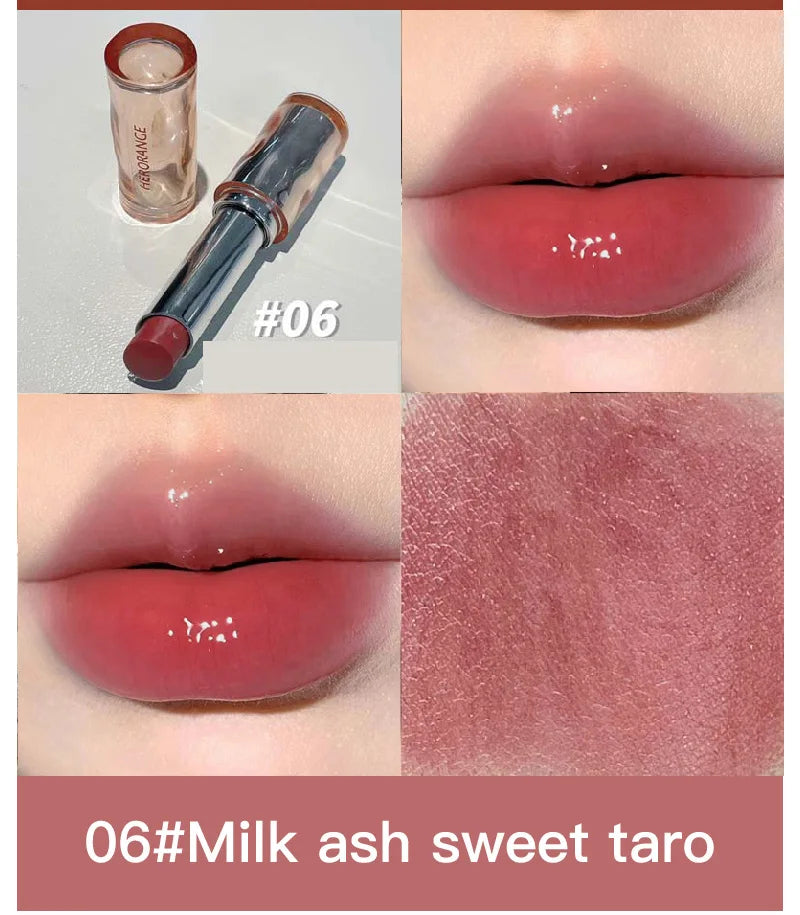 HERORANGE delicate and beautiful, mirror light lipstick, light makeup, lip gloss, long-lasting moisturizing without fading