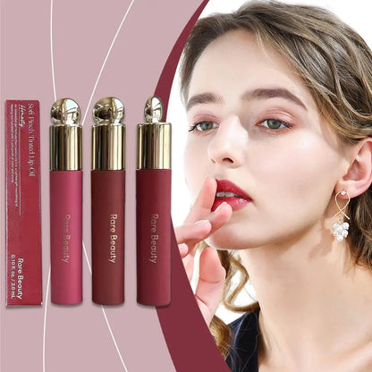 Hot Beauty Liquid Blush Lip Stain Enlighten Powder Portable Makeup Mirror Dual-use Waterproof Lip Glaze Brightening Smooth