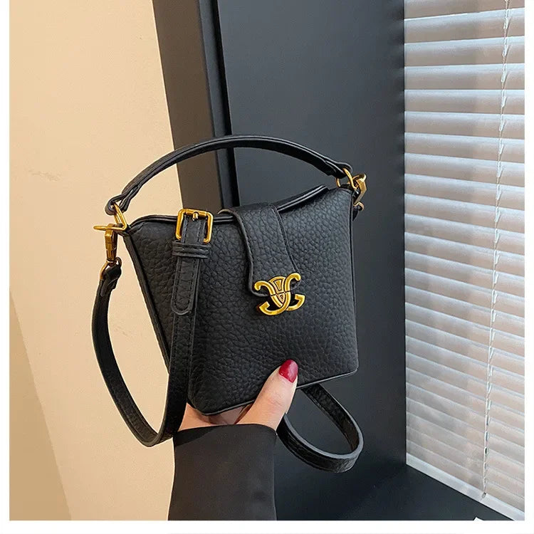 2025 New Arrival! Small Bucket Bag with Chic Design - Lightweight, Versatile Shoulder/Crossbody Carry, Small Fresh Aesthetic